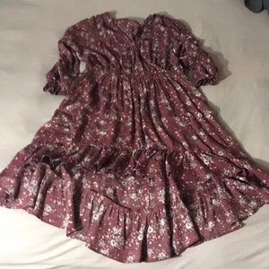 Floral high low dress